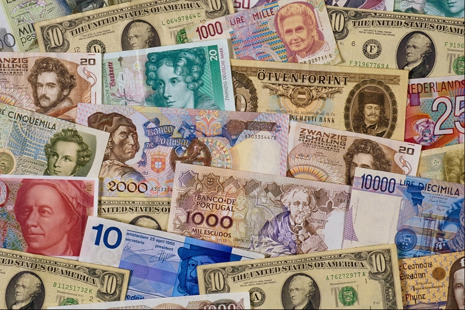 Иностранной валюты в качестве валюты. Купюры разных валют. Иностранная валюта. Купюры разных стран.